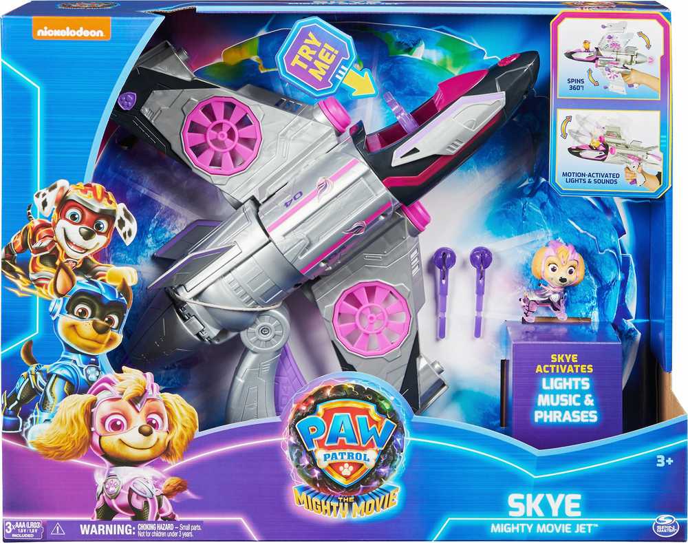 Spin Master PAW Patrol The Mighty Movie - Lėktuvas "Skyes" su garso ir šviesų efektais
