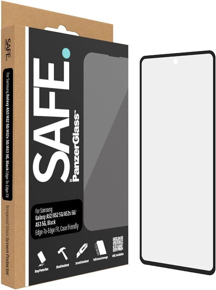 Panzer Glass SAFE by PanzerGlass Ultra-Wide Fit Apsauginis stiklas Samsung Galaxy A52 / A52 5G / A52s 5G / A53 5G