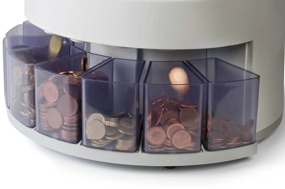 Automatinis Euro monetų skaičiavimo ir rūšiavimo aparatas SAFESCAN 1250