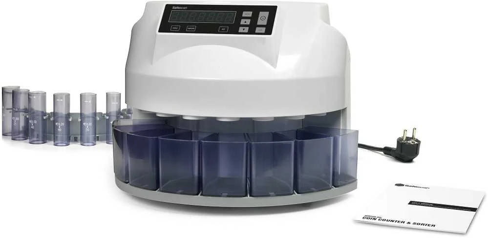 Automatinis Euro monetų skaičiavimo ir rūšiavimo aparatas SAFESCAN 1250