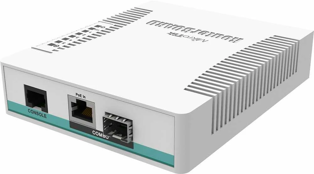 Maršrutizatorius MIKROTIK CRS106-1C-5S komutatorius 1x RJ45 1000Mb/s 6x SFP