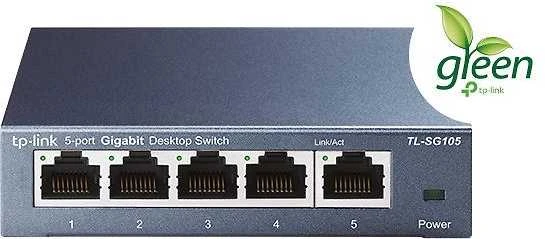 Šakotuvas Komutatorius TP-LINK, 5-port, metalinis korpusas, juodas / TL-SG105