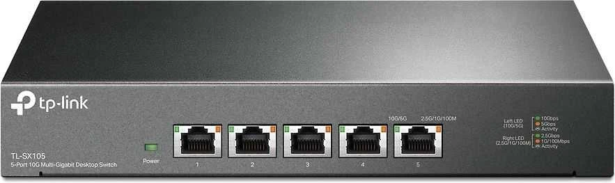 Šakotuvas TP-LINK TL-SX105 -5-porttinen Multi-Gigabit -kytkin