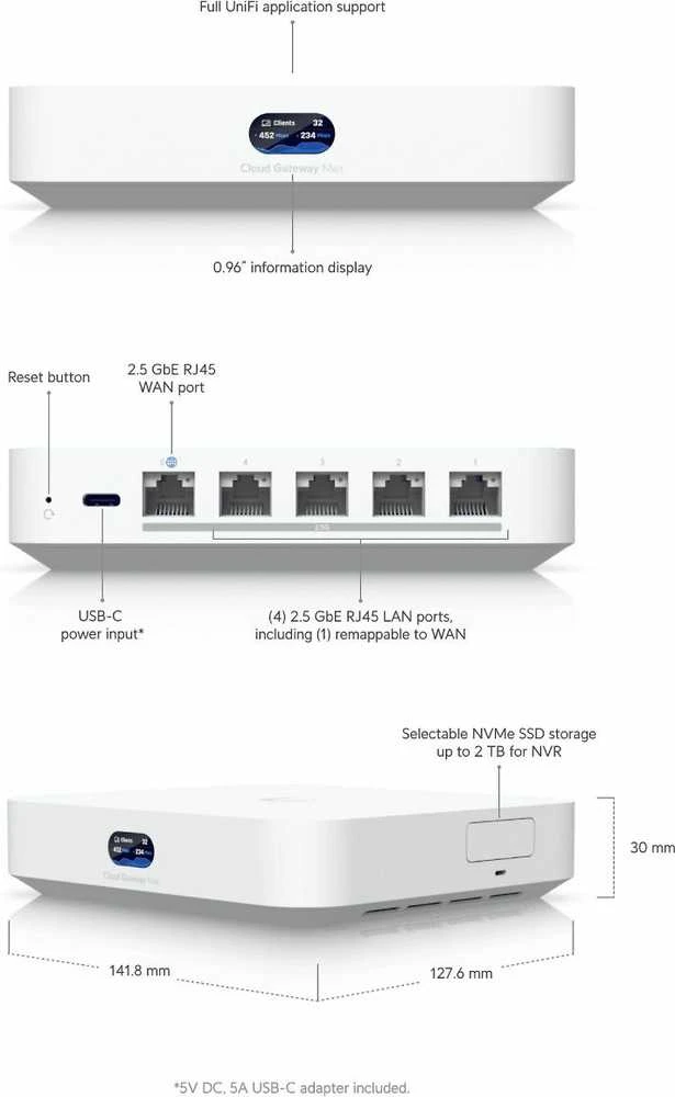 Maršrutizatorius Ubiquiti Cloud Gateway Max