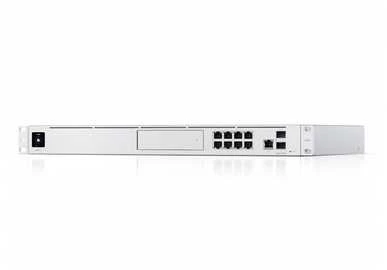 Šakotuvas UBIQUITI UDM-PRO UNIFI DREAM MACHINE 8 PORT SWITCH DAUGIŲ PROGRAMŲ SISTEMA SU 3,5 HDD IŠPLĖTIMU DUAL WAN 10G SFP+ IR 1G RJ45