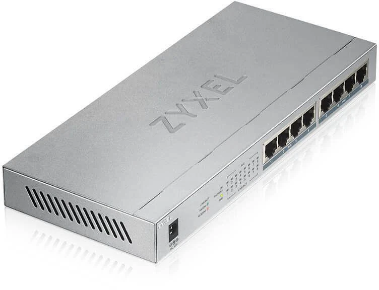 ZYXEL GS1008-HP 8 prievadų GbE nevaldomas PoE jungiklis