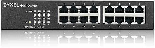 Šakotuvas ZYXEL GS1100-16 16 PORT GIGABIT UNMANAGED SWITCH V3 (5Y WARRANTY)