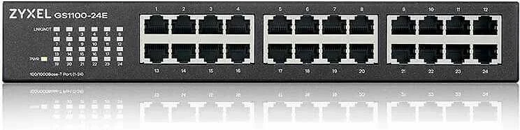 Šakotuvas ZYXEL GS1100-24E 24 PORT GIGABIT UNMANAGED SWITCH V3 (5Y WARRANTY)