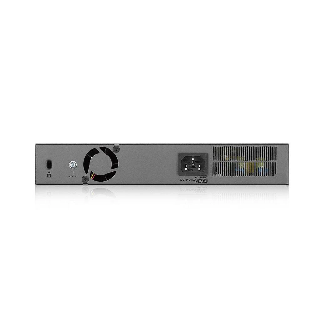 Šakotuvas ZYXEL GS1350-12HP, 12 prievadų valdomas CCTV POE komutatorius, didelio nuotolio, 130 W (1 metų NCC PRO paketo licencija) (5 metų garantija)