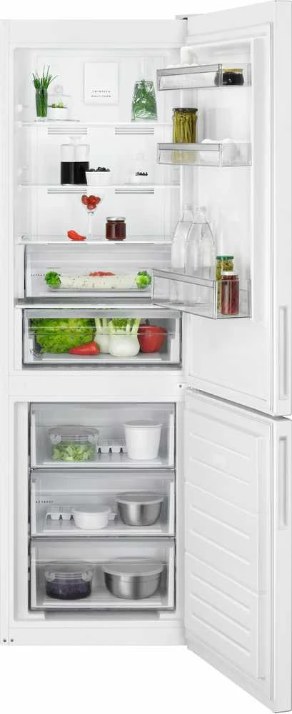 Šaldytuvas AEG RCB632E9MW 6000-sarjan jääkaappipakastin, valkoinen
