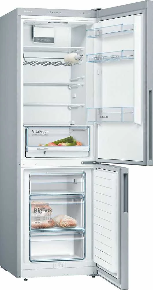 Šaldytuvas Bosch KGV36VLEAS Serie 4 jääkaappipakastin, teräs