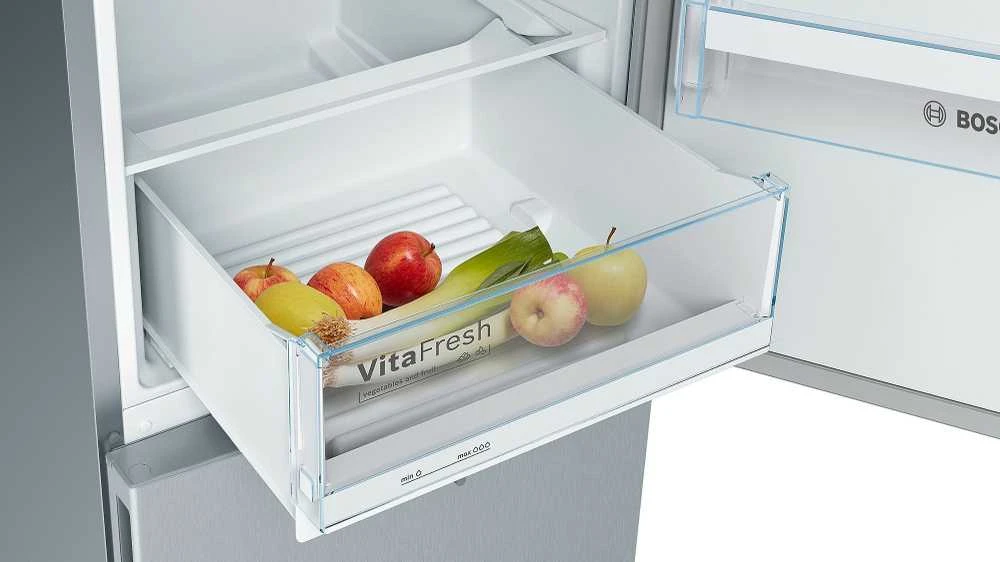 Šaldytuvas Bosch KGV36VLEAS Serie 4 jääkaappipakastin, teräs
