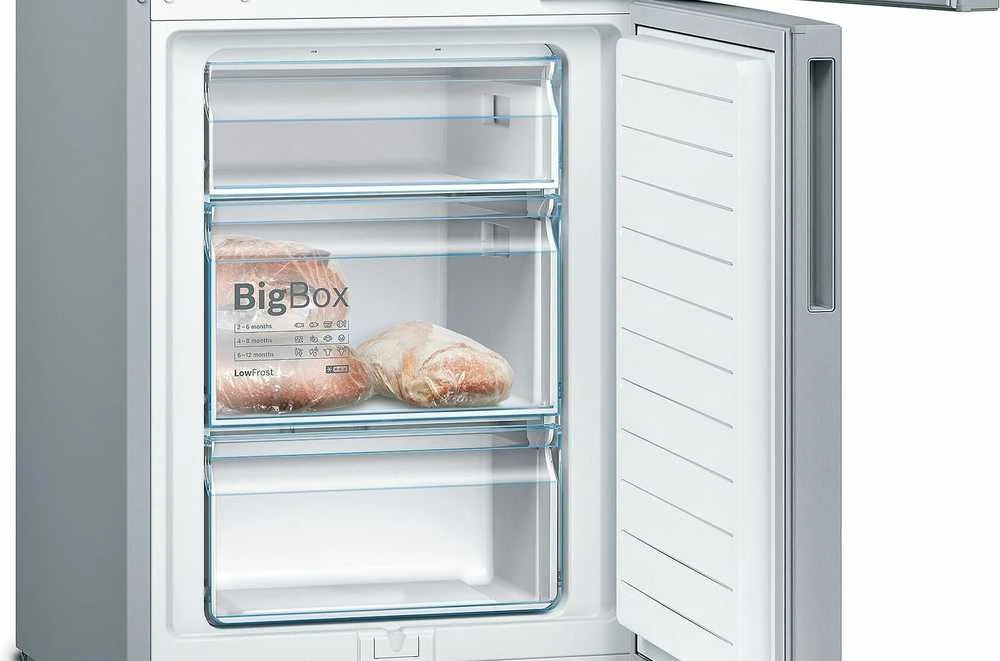 Šaldytuvas Bosch KGV36VLEAS Serie 4 jääkaappipakastin, teräs