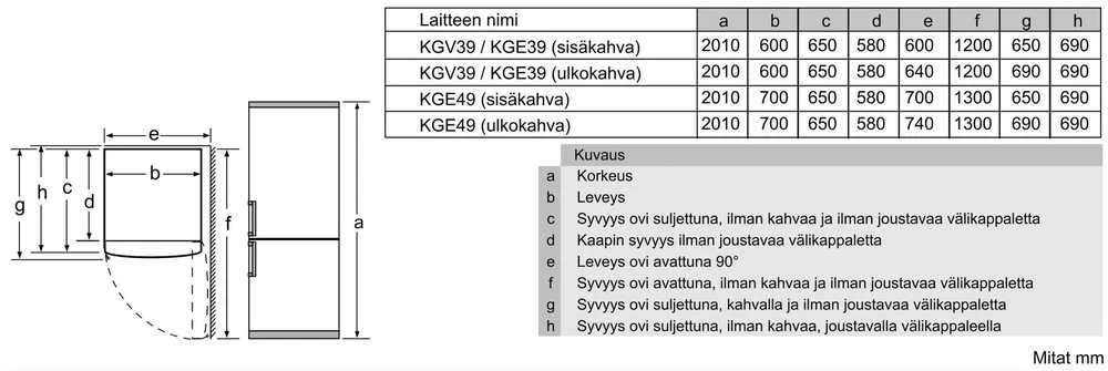 Laisvai statomas šaldytuvas-šaldiklis su šaldiklio skyriumi apačioje Bosch KGV39VWEA Serija 4