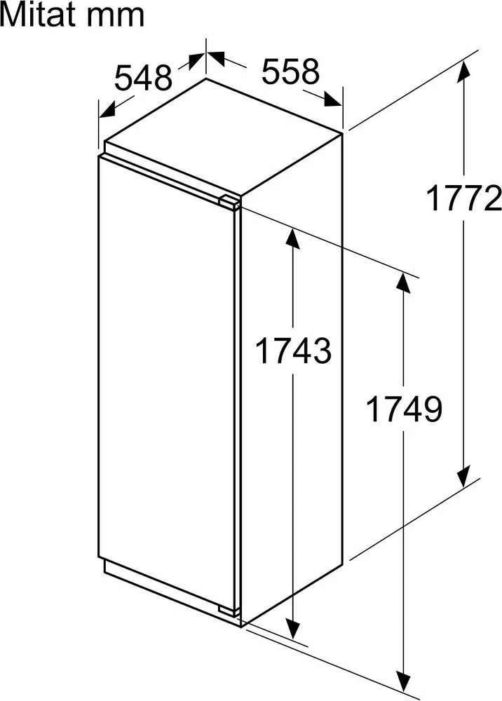 Įmontuojamasis šaldytuvas Bosch KIR81VFE0