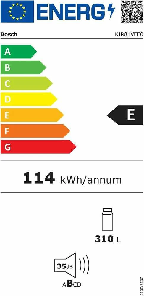 Įmontuojamasis šaldytuvas Bosch KIR81VFE0