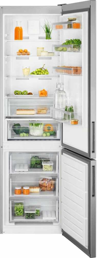 Šaldytuvas Electrolux LNT6ME36U2 jääkaappipakastin, harmaa / teräs, 2m