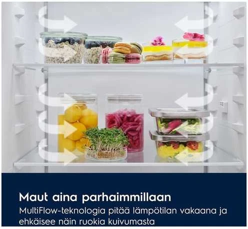 Šaldytuvas Electrolux LNT6ME36W2 jääkaappipakastin, valkoinen, 2m