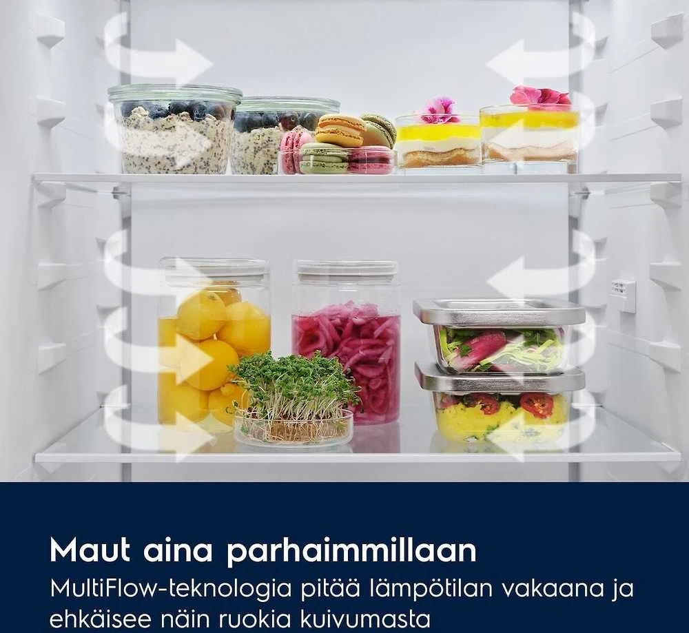 Šaldytuvas Electrolux LNT6ME36W2 jääkaappipakastin, valkoinen, 2m