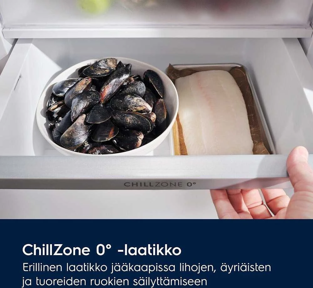 Šaldytuvas Electrolux LNT8MB36B jääkaappipakastin, musta teräs, 2m