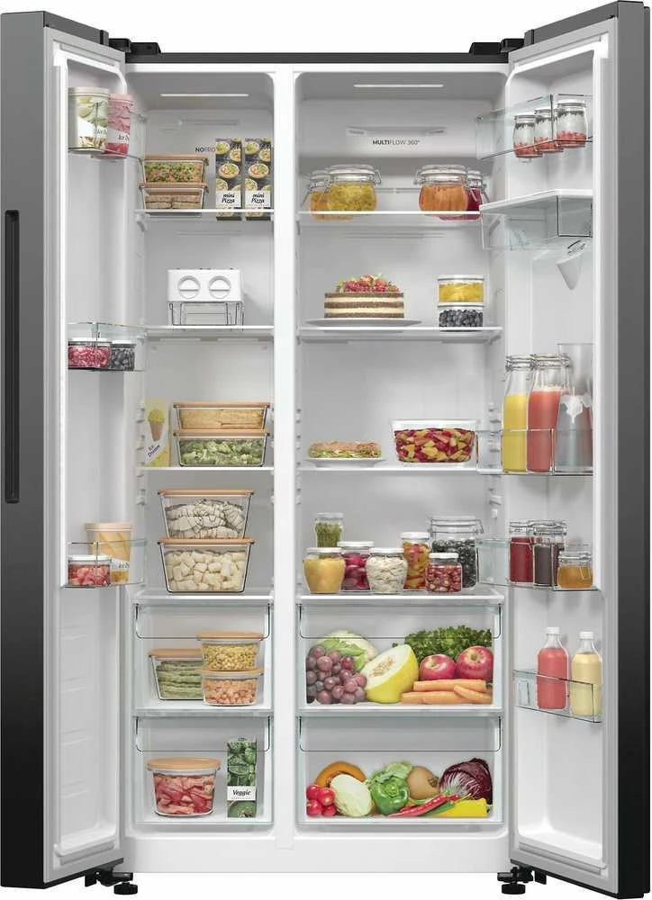 Gorenje NRR9185EABXLWD -Side By Side, musta