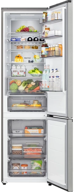 Šaldytuvas LG GBBS525CPY jääkaappipakastin, teräs, 2 m