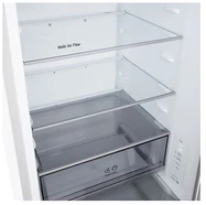 LG Šaldytuvas | GBBSJ1CCSW | Energy efficiency class C | Free standing | Combi | Height 186 cm | Šaldytuvas net capacity 220 L | Šaldiklis net capacity 113 L | Ekranas | 34 dB | Super Baltas