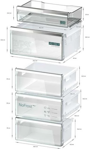 Šaldytuvas 13742 Siemens KG39NAIBT