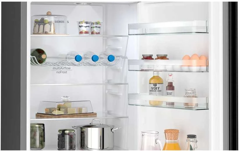 Šaldytuvas Siemens Siemens KG39NXXCF iQ300, fridge/šaldiklis combination (stainless steel (dark))