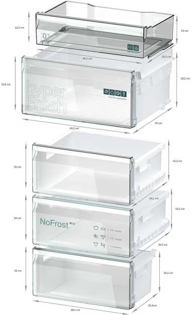 Šaldytuvas Siemens Siemens KG39NXXCF iQ300, fridge/šaldiklis combination (stainless steel (dark))