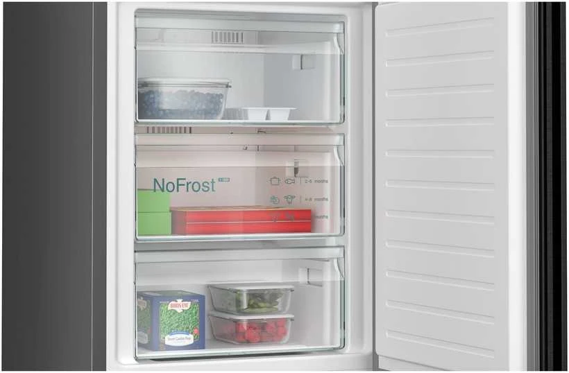 Šaldytuvas Siemens Siemens KG39NXXCF iQ300, fridge/šaldiklis combination (stainless steel (dark))