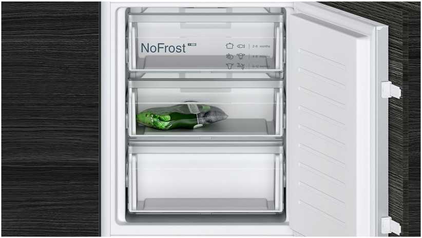 Šaldytuvas Siemens Siemens iQ300 KI86NVSE0, 260 L, No Frost (fridge), SN-ST, 4kg/24h, E, Fresh zone compartment