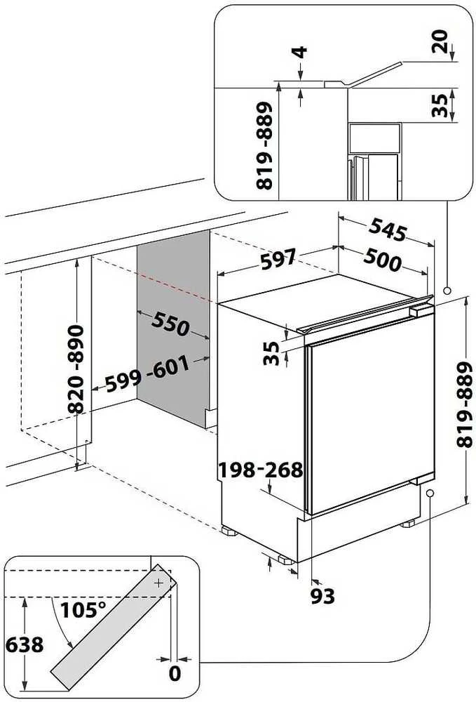 Whirlpool Šaldiklis Montuojama WBUFZ011