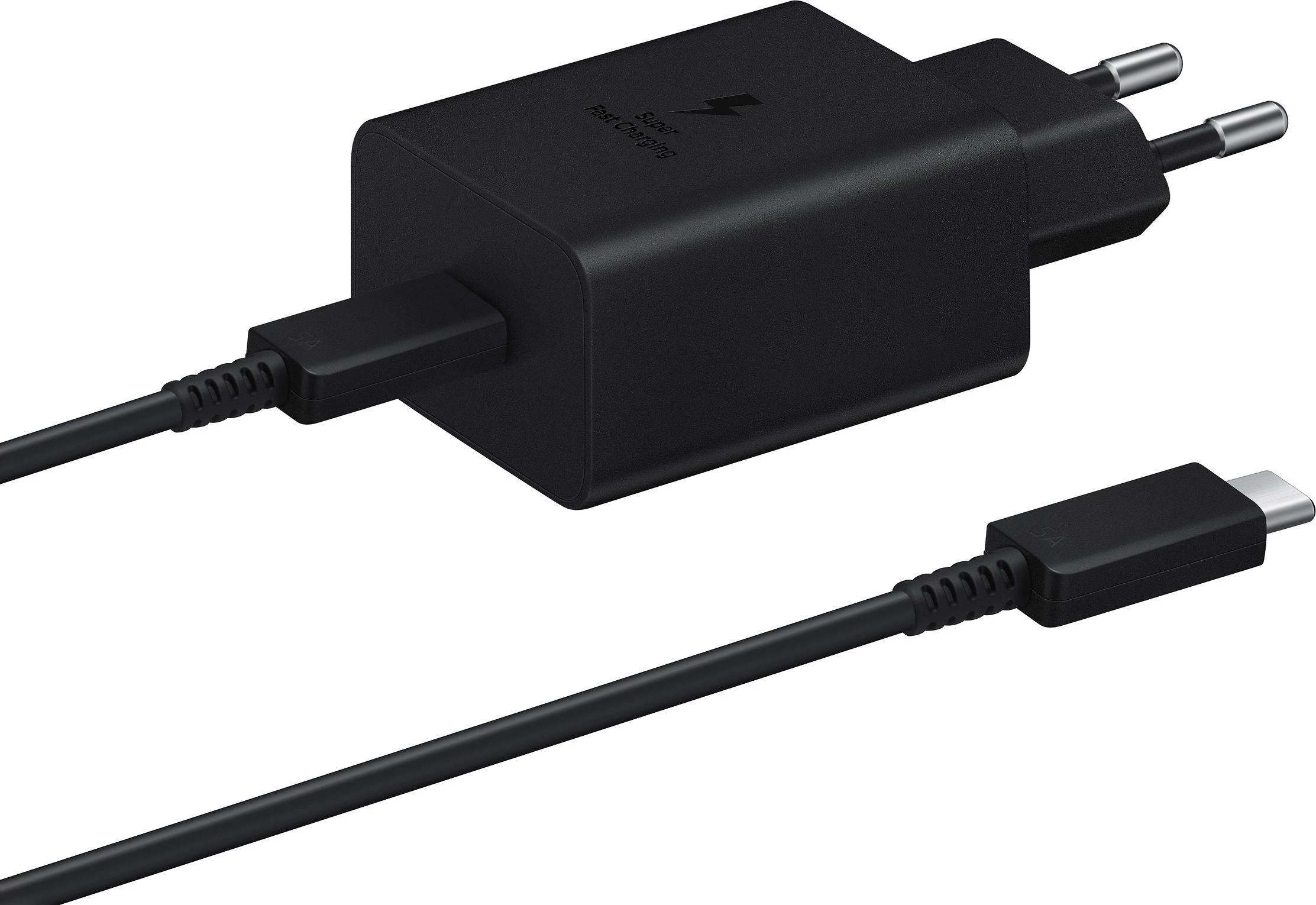 Samsung PD 45W Type-C sieninis pakrovėjas (su laidu) Juodas