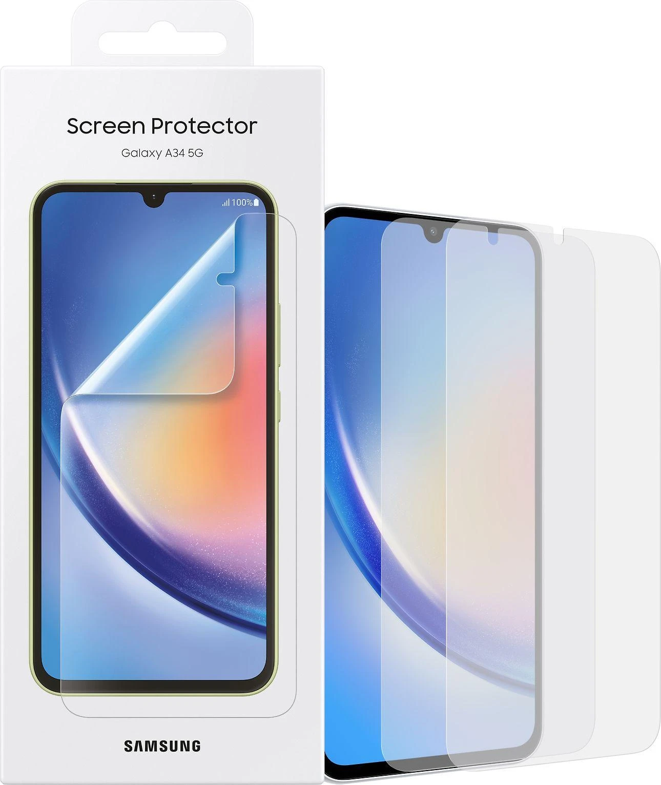 UA346CTE ekrano apsauga, skirta Samsung Galaxy A34 Transparent (skaidri)