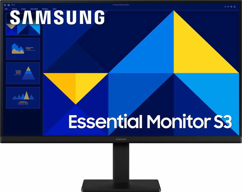 Monitorius - Samsung LS27D304GAUXEN 27" Full HD 100Hz Flicker-Free Eye Saver Juodas