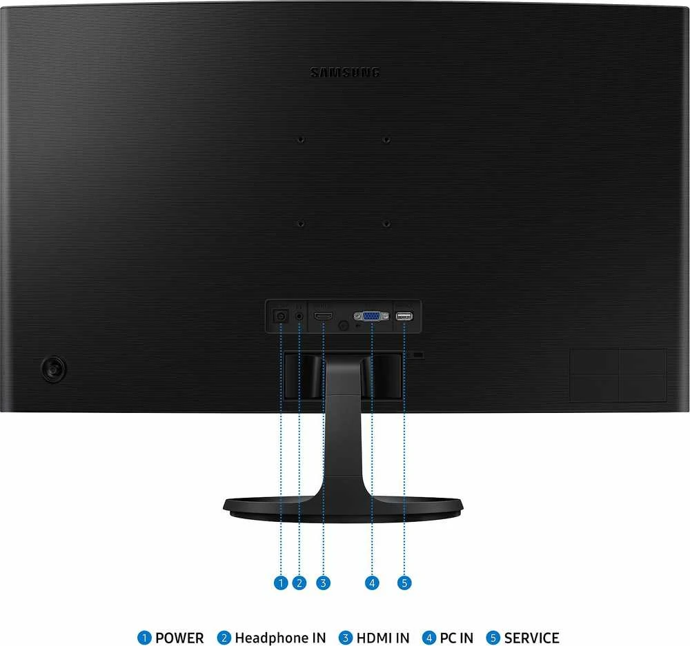 Samsung S36GD kompiuterio monitorius 68,6 cm (27″) 1920 x 1080 pikseliai „Full HD“ LCD Juoda