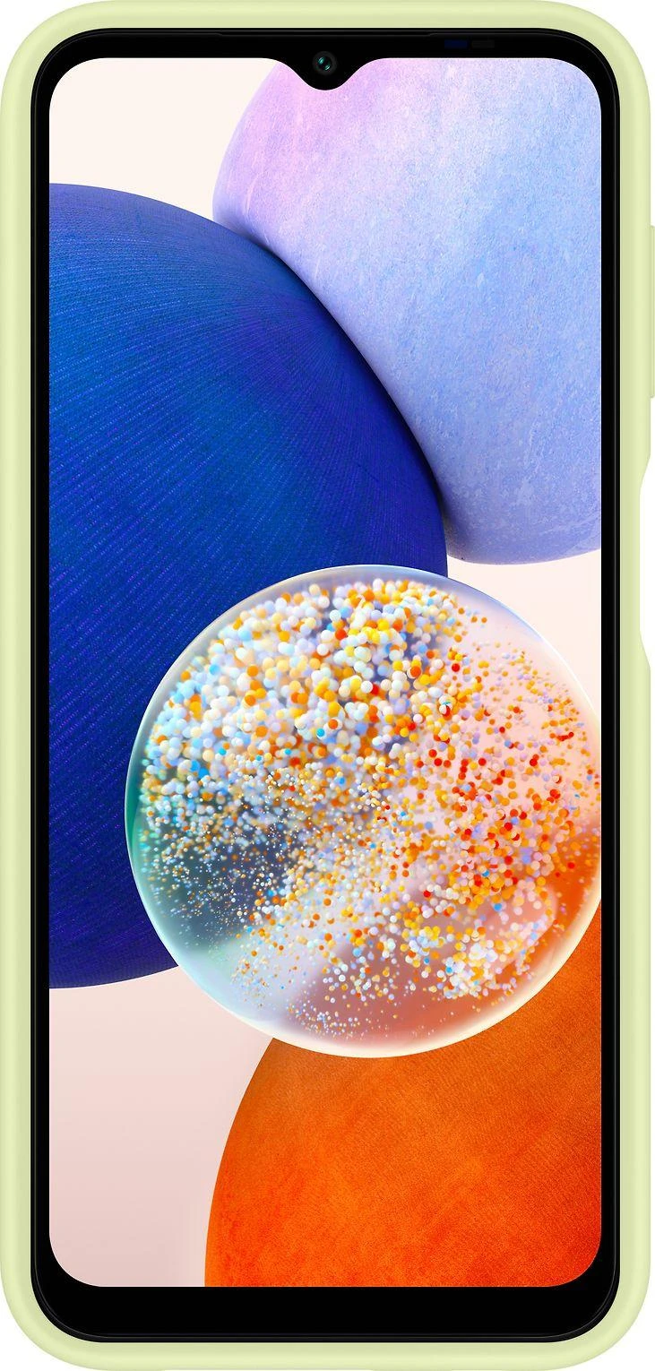 Dėklas Samsung Galaxy A14/A14 5G Nugarėlė Su Anga Kortelei Šviesiai Žalia
