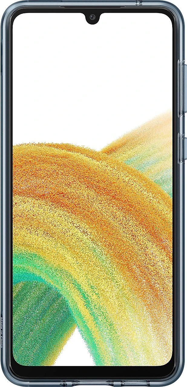 Dėklas Samsung Galaxy A33 5G silikoninis dangtelis su plonu dirželiu Juodas