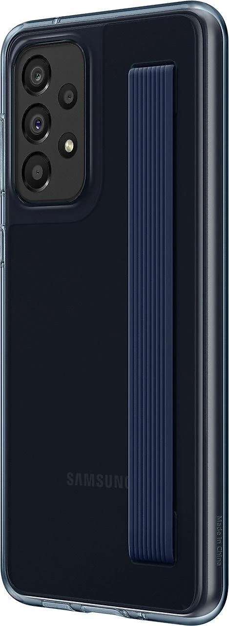 Dėklas Samsung Galaxy A33 5G silikoninis dangtelis su plonu dirželiu Juodas