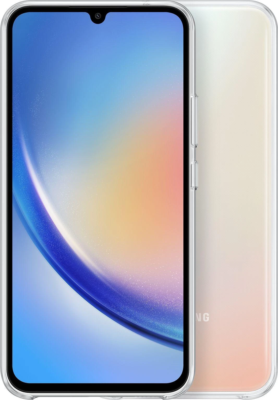 QA346CTE skaidrus dėklas, skirtas Samsung Galaxy A34 skaidrus (skaidrus)