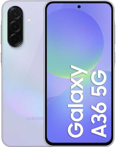 Mobilusis telefonas Samsung Galaxy A36 5G, 128GB violetinė