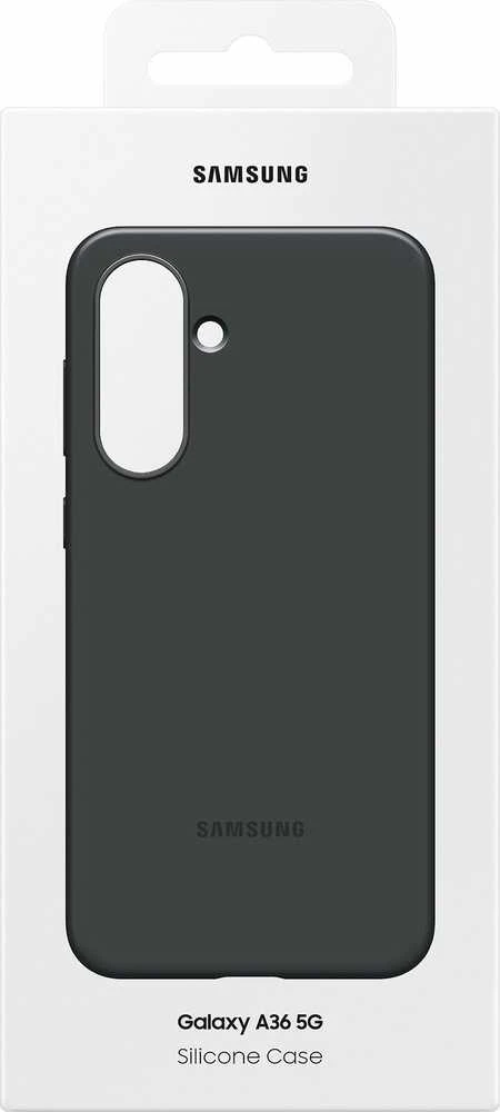 Dėklas Samsung Galaxy A36 Silicone Cover Juodas