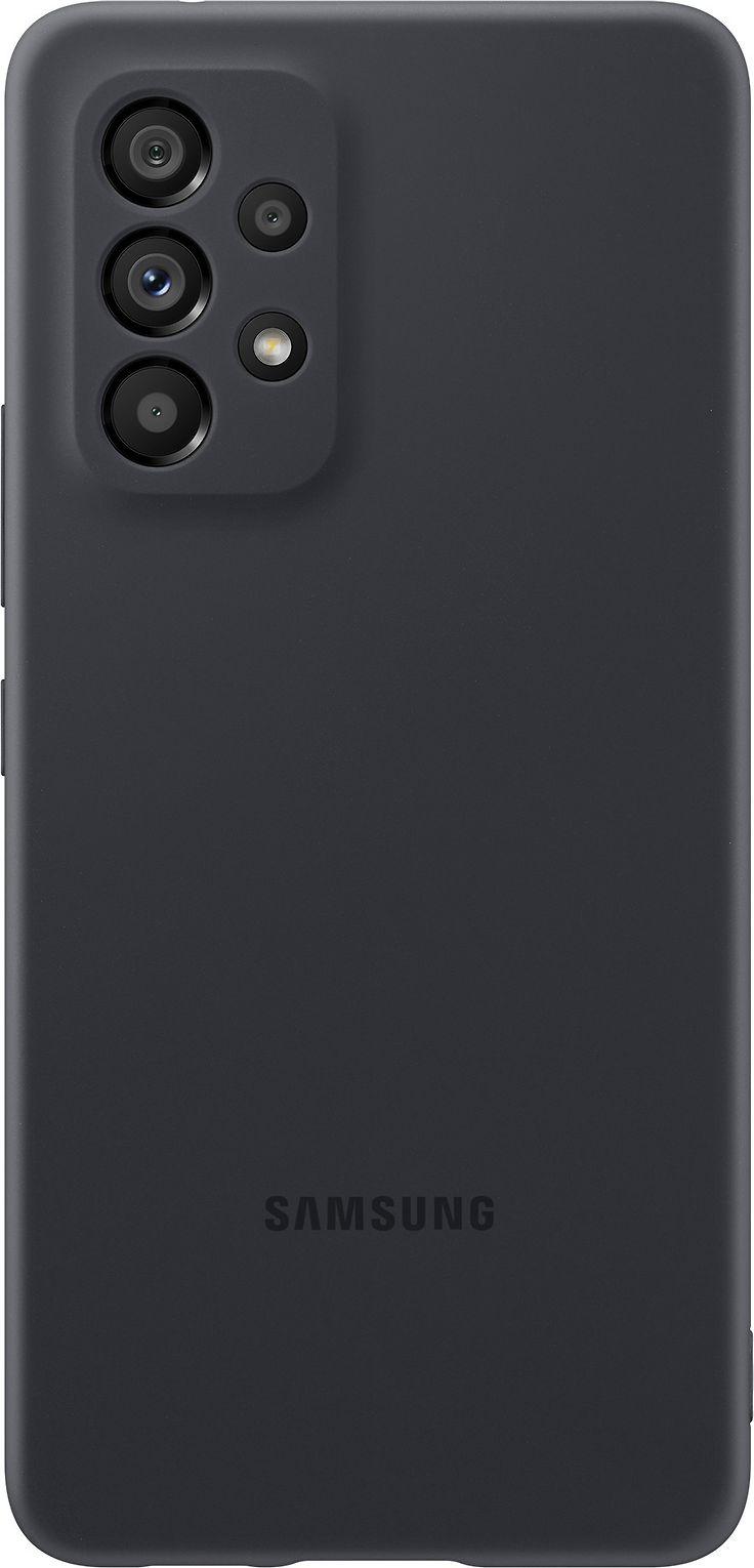 Dėklas Samsung Galaxy A53 5G silikoninis dangtelis Juodas Juodas