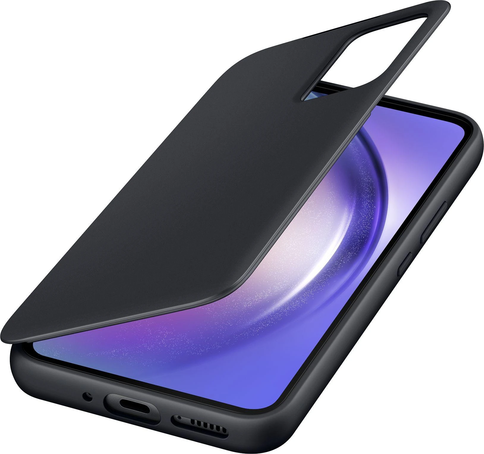 Dėklas ZA546CBE Smart View Wallet Case for Samsung Galaxy A54 Juodas (Juodas)