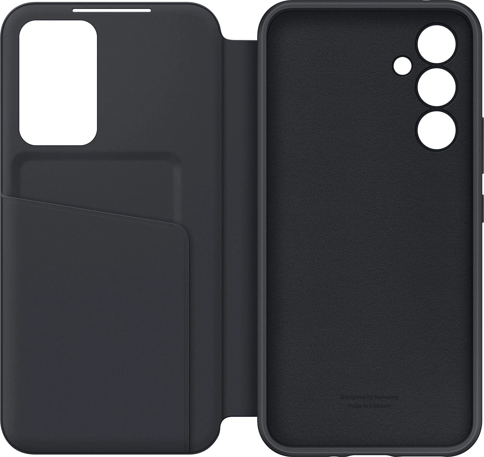 Dėklas ZA546CBE Smart View Wallet Case for Samsung Galaxy A54 Juodas (Juodas)