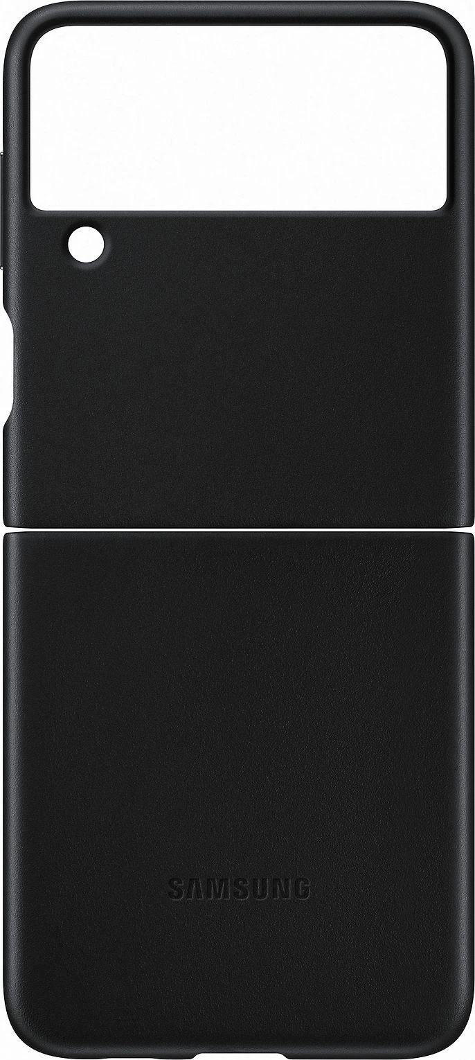 Dėklas VF711LBE odinis dangtelis, skirtas Samsung Galaxy Flip 3 (Juodas)