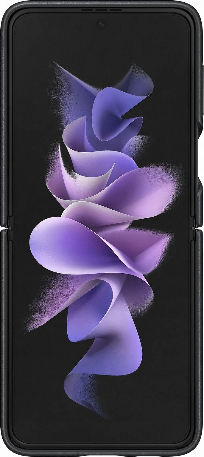 Dėklas VF711LBE odinis dangtelis, skirtas Samsung Galaxy Flip 3 (Juodas)