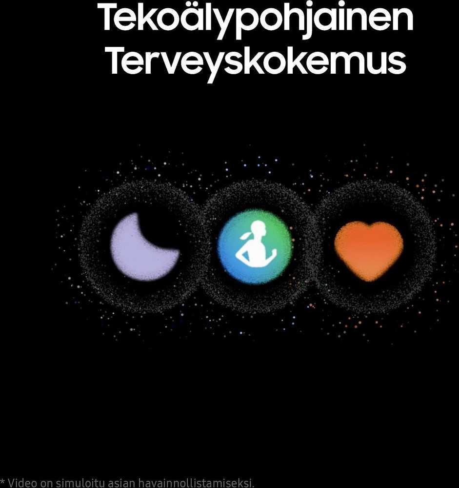 Išmanusis žiedas Samsung Galaxy Ring, juodos spalvos, 10 dydžio