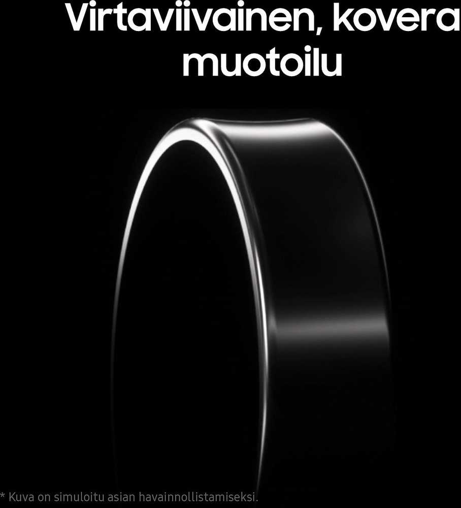 Išmanusis žiedas Samsung Galaxy Ring, juodos spalvos, 10 dydžio